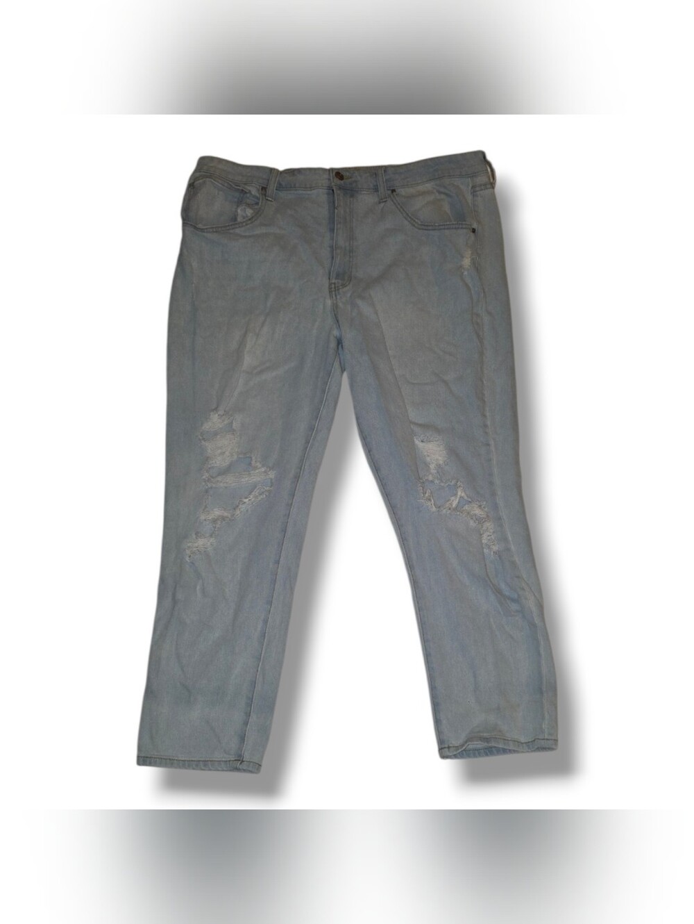 Light Blue Distressed Jeans